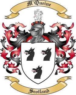 M'Queine Family Crest from Scotland
