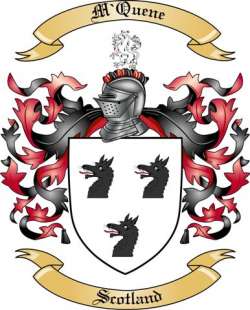 M'Quene Family Crest from Scotland