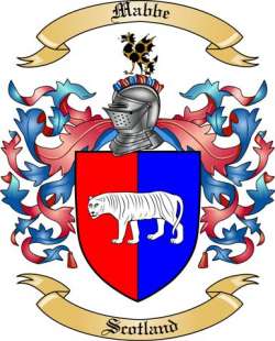 Mabbe Family Crest from Scotland