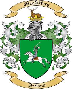 MacAffery Family Crest from Ireland