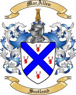 MacAllen Family Crest from Scotland
