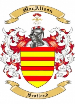 MacAlloon Family Crest from Scotland