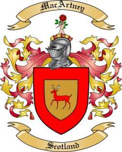 MacArtney Family Crest from Scotland