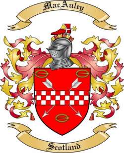MacAuley Family Crest from Scotland