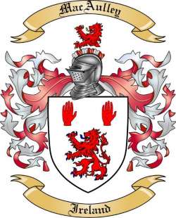 MacAulley Family Crest from Ireland