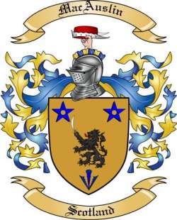 MacAuslin Family Crest from Scotland2