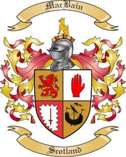 MacBain Family Crest from Scotland