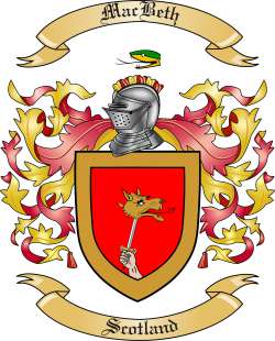 MacBeth Family Crest from Scotland