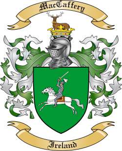 MacCaffery Family Crest from Ireland