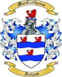 MacCarthains Family Crest from Ireland