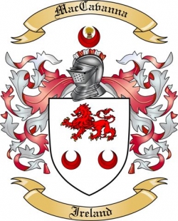 MacCavanna Family Crest from Ireland