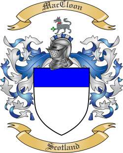 MacCloon Family Crest from Scotland