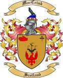 MacCrink Family Crest from Scotland