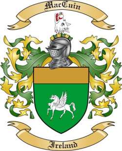 MacCuin Family Crest from Ireland