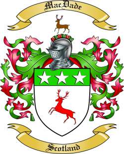 MacDade Family Crest from Scotland