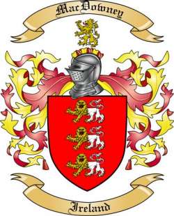 MacDowney Family Crest from Ireland