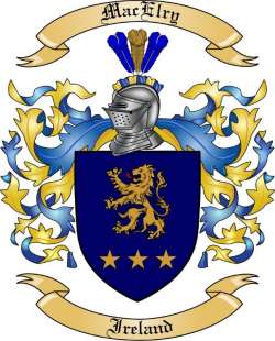 MacElry Family Crest from Ireland