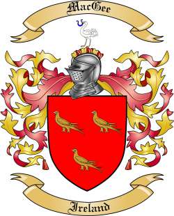MacGee Family Crest from Ireland