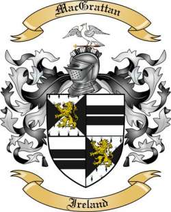MacGrattan Family Crest from Ireland