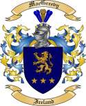 MacGreevy Family Crest from Ireland