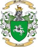 MacGuire Family Crest from Ireland