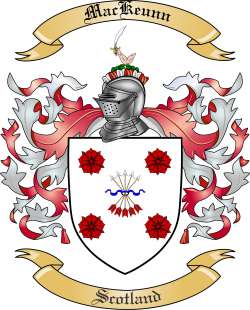 MacKeunn Family Crest from Scotland