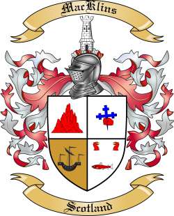 MacKlins Family Crest from Scotland