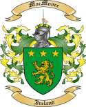 MacMoore Family Crest from Ireland