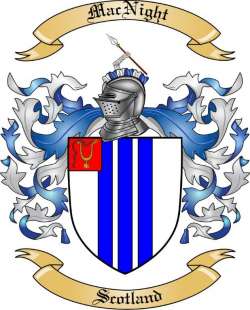 MacNight Family Crest from Scotland