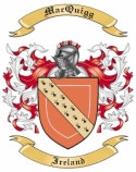 MacQuigg Family Crest from Ireland