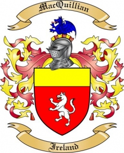 MacQuillian Family Crest from Ireland
