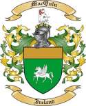 MacQuin Family Crest from Ireland