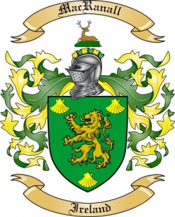 MacRanall Family Crest from Ireland