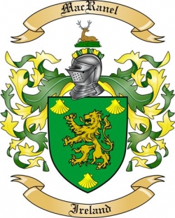 MacRanel Family Crest from Ireland
