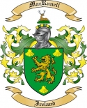 MacRanell Family Crest from Ireland