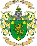MacRannel Family Crest from Ireland