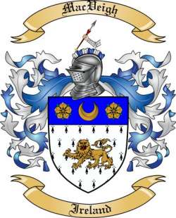 MacVeigh Family Crest from Ireland