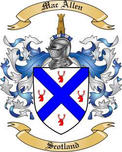 Mac Allen Family Crest from Scotland