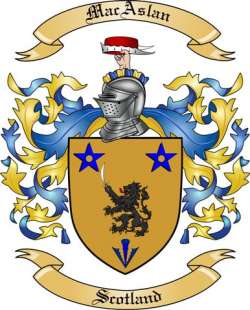 Mac Aslan Family Crest from Scotland2