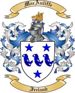 Mac Auliffe Family Crest from Ireland
