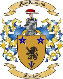 Mac Ausland Family Crest from Scotland2