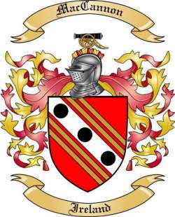 Mac Cannon Family Crest from Ireland