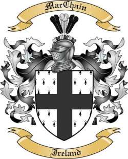 Mac Chain Family Crest from Ireland2
