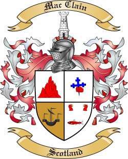 Mac Clain Family Crest from Scotland