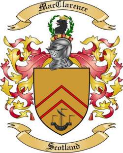 Mac Clarence Family Crest from Scotland
