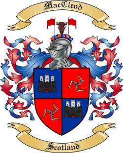 Mac Cleod Family Crest from Scotland