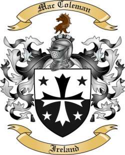 Mac Coleman Family Crest from Ireland