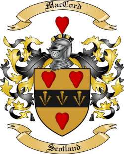 Mac Cord Family Crest from Scotland