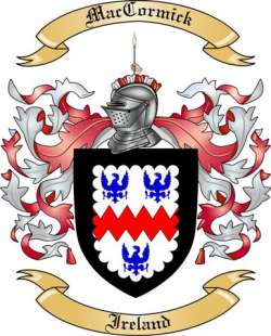 Mac Cormick Family Crest from Ireland