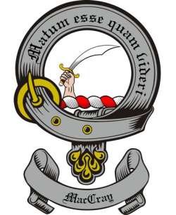Mac Cray Family Crest from Scotland